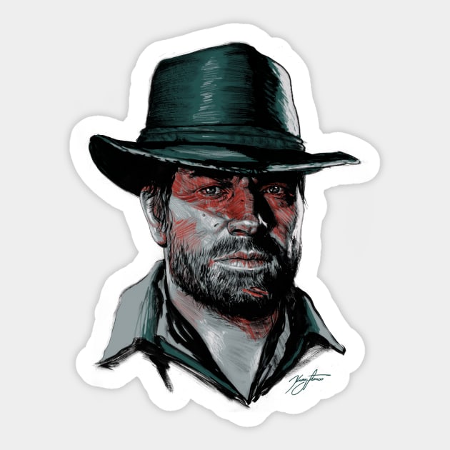 The Gunslinger Sticker by KregFranco